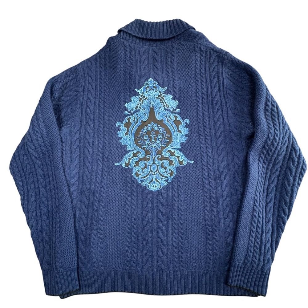 Robert Graham Limited Edition Cashmere Sweater Mens XL Palazzo Medici Cardigan‎